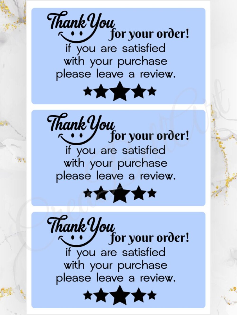 100 Thank you Stickers for Packaging Review Stickers | Small Business Labels